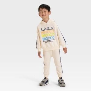 NWT Ford Cream Hoodie and Jogger Set Size 3T